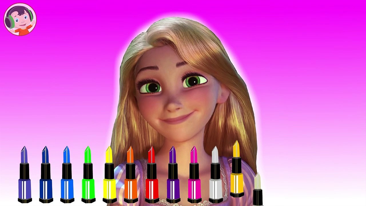 Rapunzel and Elsa Frozen Makeup Prank _ Learn Colors for Kids _ Video for Kids-cVN73l