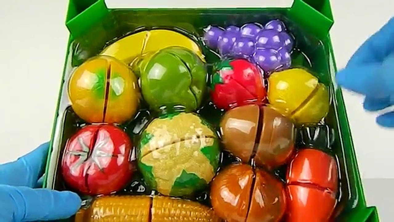 Velcro Toy Cutting Video ☀ Toy Cutting Velcro Fruits and Vegetables ☀ Learn Fruits and Vegetables ☀