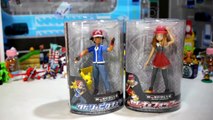 Pokemon Toys - Ash and Pikachu - Serena and Fennekin Model Sets by Takara Tomy-v