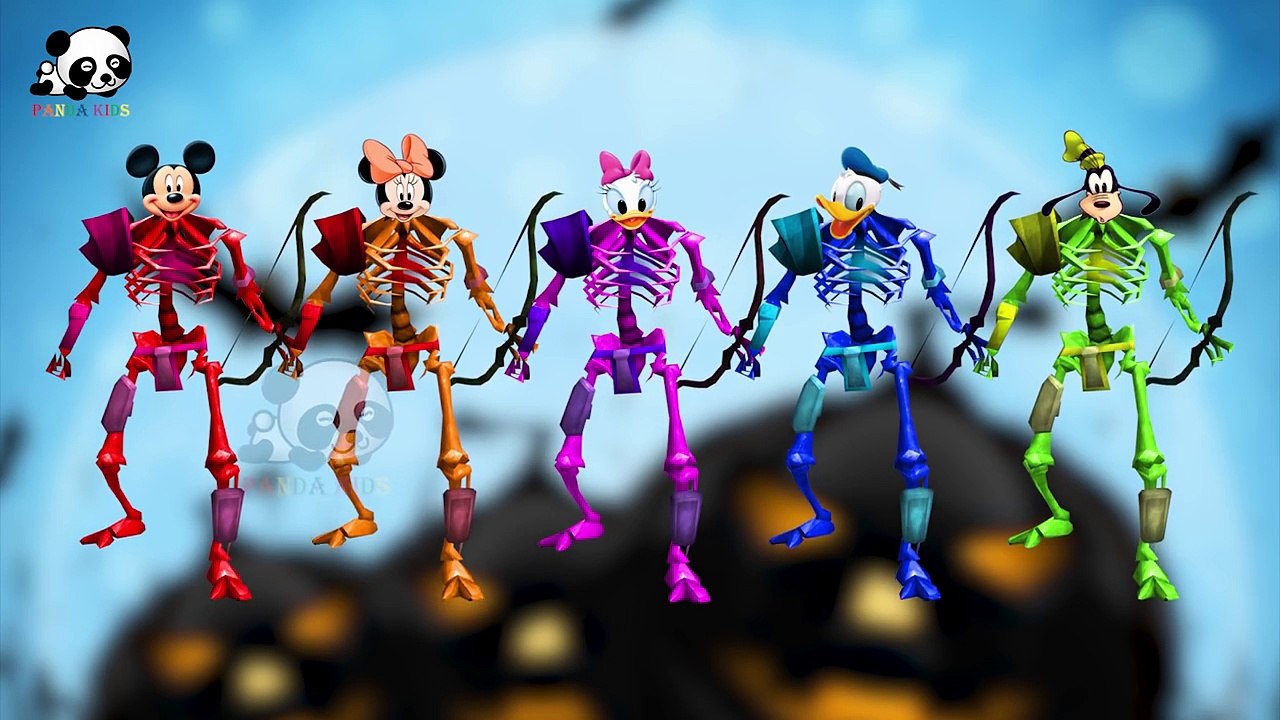 Donald duck Mickey Mouse Clubhouse Finger Family Song! Mickey Mouse Skeleton Gummy bear