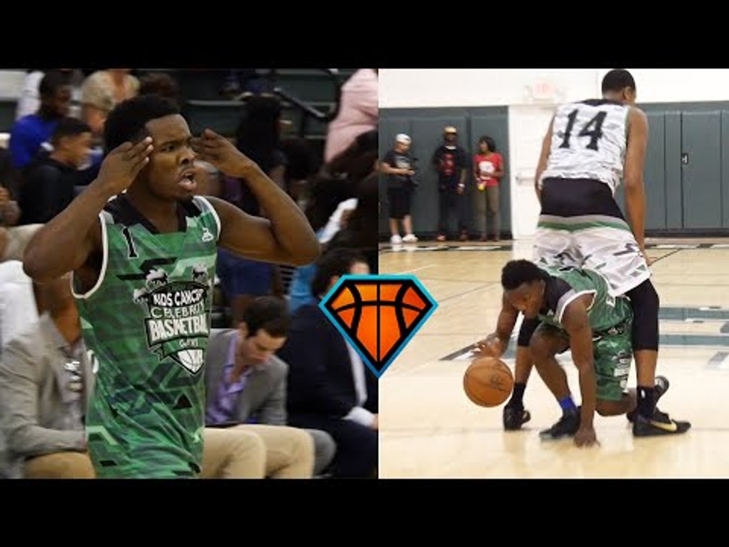 ⁣Comedian Eastside Ivo Gets BUCKETS At The 'Dunk On Kids Cancer' Celebrity Game!!