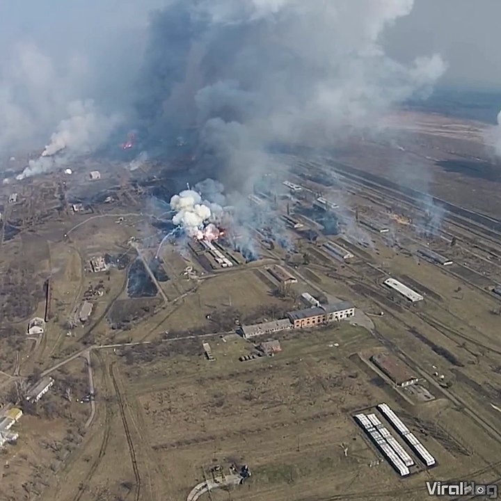 Explosion at Ukranian arms depot