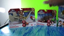 Jurassic World toys dinosaur videos for children T-rex puppet Dilophosaurus Dimorphodon Ankylosaurus-HL2ah