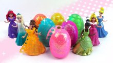Play Doh Sparkle Disney Princess Dresses Surprise Eggs Magiclip Clay Modelling for Kids-TyxN24