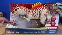 Jurassic World INDOMINUS REX Toy Dinosaurs Hybrid Rampage & Armor I-REX Dinosaur Toys Review-D8bmp9E