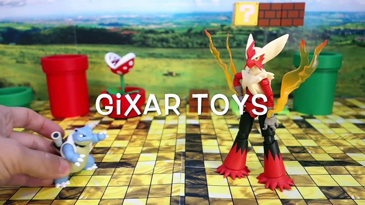 Pokemon Toys - Mega Blaziken S.H. Figuarts with Blastoise and Friends-_FJxUd