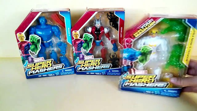 Marvel super heroes mashers - Marvel Iron Fist, A Bomb, Ant Man, Hasbro Toys #SurpriseEggs4k-kmKBGJh