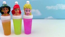 Disney Princess SLIME Surprise Toys Slime Clay Ice Cream Popsicle Molds Frozen Elsa Rainbow Colors-gJ