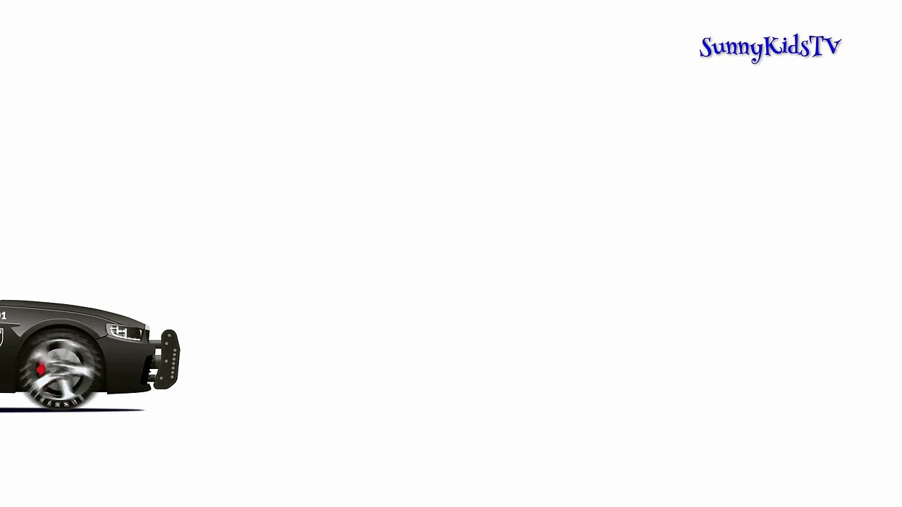 Cars and Trucks for kids Police car Learn colors Videos for children-mJ