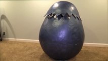 Giant Size GODZILLA vs Ultra T-Rex DINOSAUR in Giant Hatching Surprise Egg Kids   Toys-B-o0vxxq6