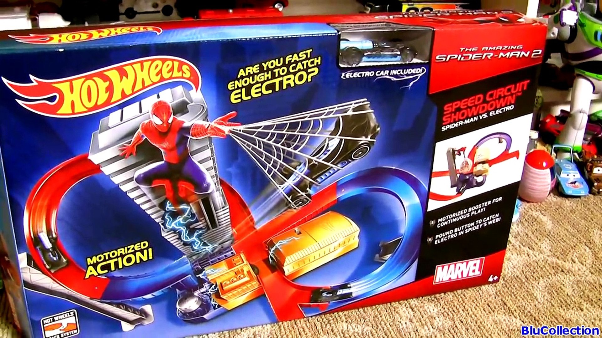 hot wheels spiderman track