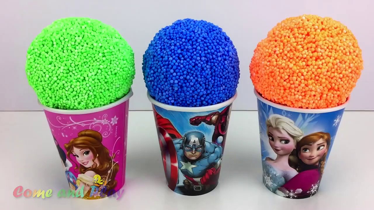 Super Surprise Play Foam Balls Surprise Toys Disney Kinder Joy Learn Colors Numbers Play Doh Ducks-V