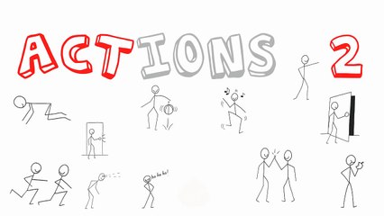 Learn Actions 2! Phrases -  Part 1 - ELF Kids Videos-WxQl6ti