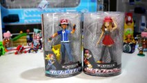 Pokemon Toys - Ash and Pikachu - Serena and Fennekin Model Sets by Takara Tomy-v8VyV9w8a