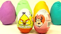 Play-Doh Eggs Angry Birds Minnie Mouse Playdough Eggs Angry Birds Minnie Mouse Surprise Eggs-Kdrjfsq