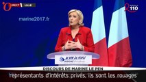 Présidentielle : Marine Le Pen tape sur Macron et Fillon « candidats du système »