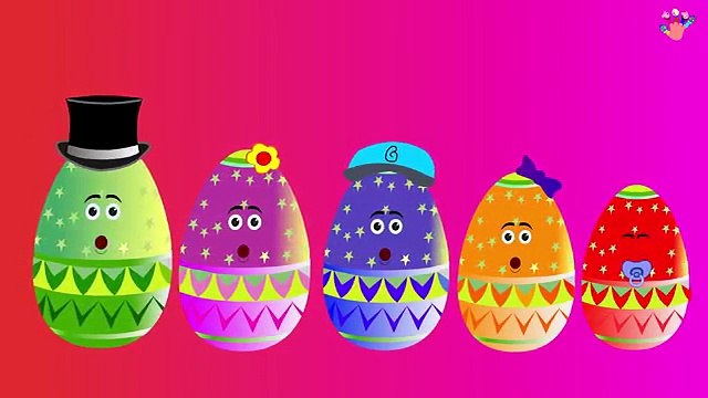 Палец семьи | Пасхальные яйца Finger Family Rhymes | Сюрприз яйца Finger Family 2D Rhymes