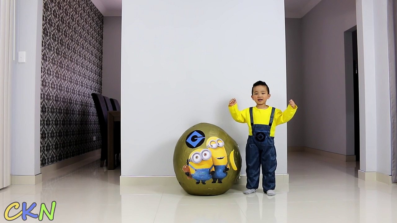 Super Giant Minions Surprise toys egg Opening Minion Bob Stuart Phil Ckn Toys-O8HpdgN6x