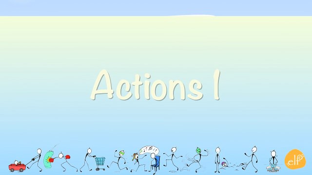 Learn Verbs #2 - Verb Chant - Action Verbs Phrases 2 - ELF Learning-CW-KV8rJg