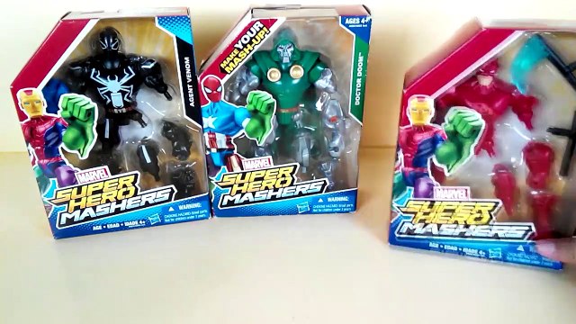 Marvel super hero mashers - Agent Venom, Doctor Doom, Daredevil, Toy for kids #SurpriseEggs4k-wQRmkQk