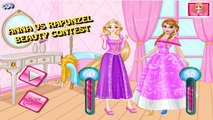 Anna vs Rapunzel Beauty Contest Disney Princess Games Dress Up for kids Girls
