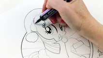 My Little Pony Twilight Sparkle HAPPY HOLIDAYS Speed Coloring Book Page with Markers-okP7u