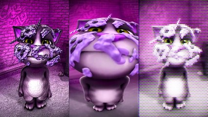 Talking Tom Cat 2 Rainbow Colors Reaction Compilation 1 Hour Baby Play Videos