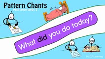 Learn Past Tense Verbs 2 - Patterns Chants - ESL - EFL - ELF Learning-LbA2LeGt