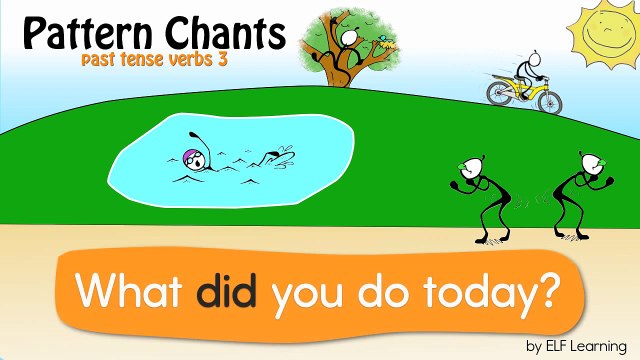 Learn Past Tense Verbs 3 - Patterns Chants By ELF Learning - ELF Kids Videos-n1VB