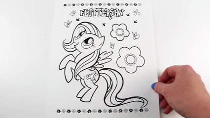 My Little Pony Coloring Book FLUTTERSHY Speed Coloring With Markers-xnbIp3GJ