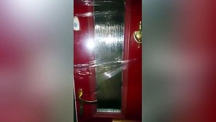 Welsh daughter plays a prank on her mum with cling film  _2017