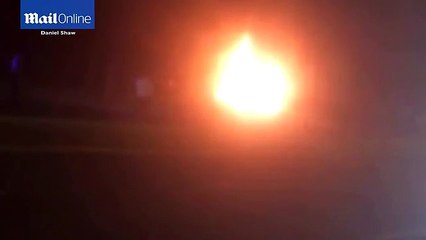 Witnesses capture fiery scenes of fatal crash in south-eastern Sydney _ Daily Mail Online