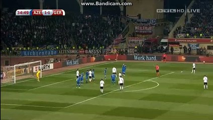 Thomas Mueller Fantastic Goal HD - Azerbaijan 1-2 Germany - WC Qualification - 26.03.2017 HD