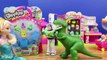 Shopkins Surprises with Toy Story Buzz Lightyear and Rex Meeting Batman at Shopkin Small M