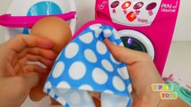 Washing Machine and Baby Doll Toy for Kids Loundy Playset
