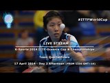 K-Sports 2014 ITTF-Oceania Cup & Championships Day 2 Afternoon, Team Quarterfinals