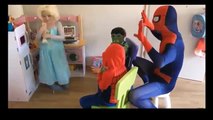 SPIDERMAN VS FROZEN ELSA BABYS POO Spiderman POOP PRANK Superhero In Real Life Prank Vide