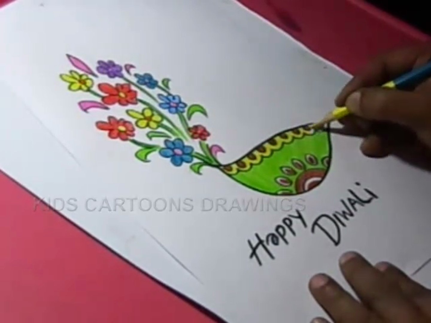 diwali festival drawing