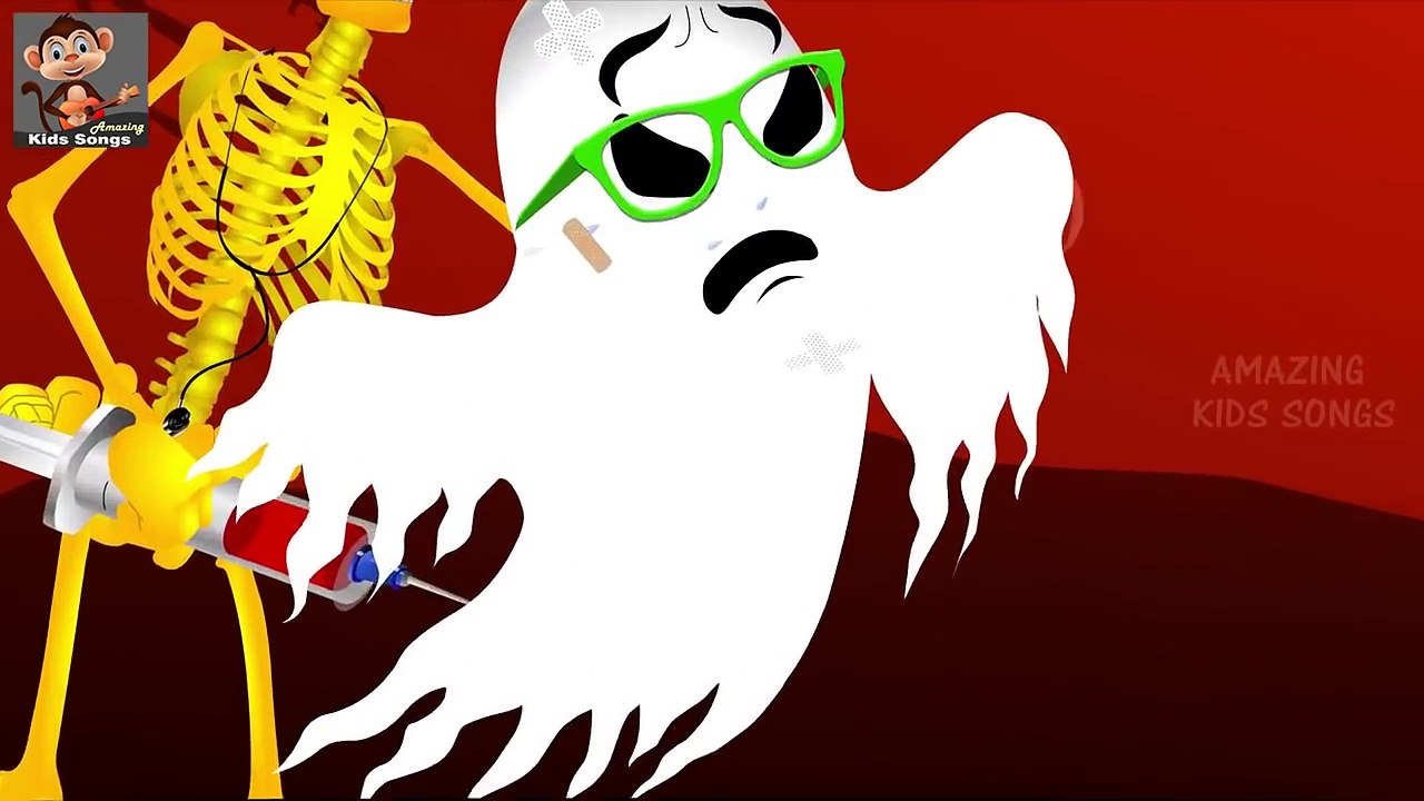 Skeleton Injection Ghost Finger Family | Dinosaur Colors Learning | Funny Colors Skeleton