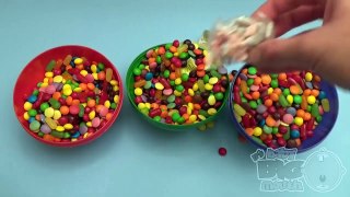 Hidden Surprises in 3 HUGE GIANT JUMBO Surprise Eggs Filled with Candy! Part 3