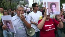 Cientos repudian asesinatos de periodistas en México