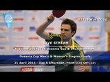 K-Sports 2014 ITTF-Oceania Cup & Championships: Men's & Women's Singles Finals & Bronze Medal