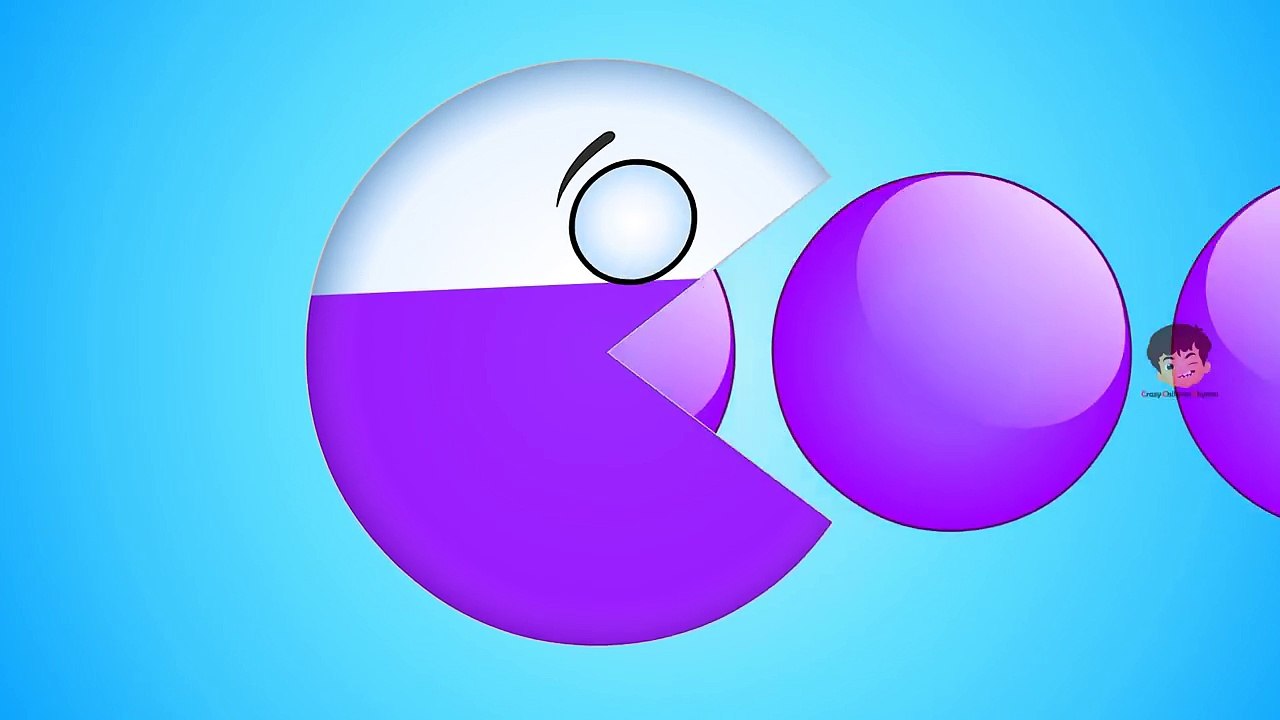 Learn Colors with Packman Cartoon, Teach Colours, Baby Children Kids Learning Videos by Ba