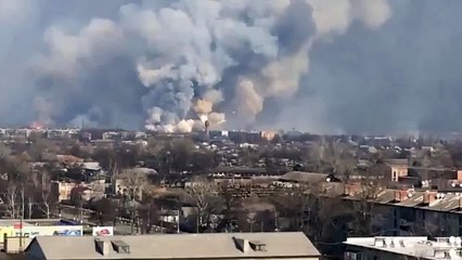 Ukraine : une grande explosion dans un entrepôt d’armes et de munitions