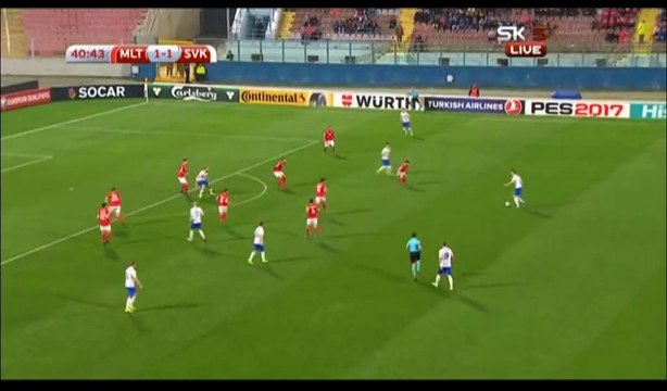 Jan Gregus Goal HD - Malta 1-2 Slovakia - 26-03-2017