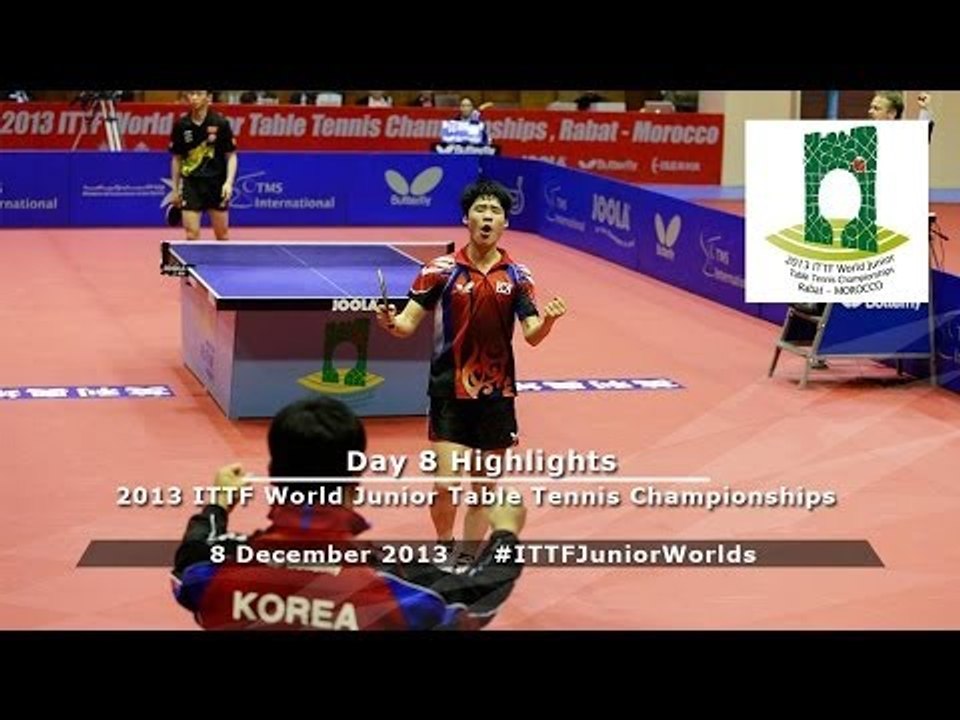 2013 #ITTFJuniorWorlds Day 8 Highlights