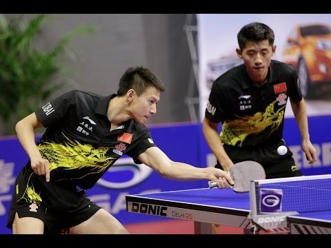 German Open 2013 Highlights: Zhang Jike/Zhou Yu vs Lauric Jean/Yannick Vostes