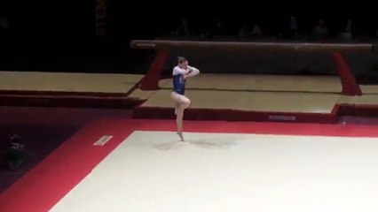 Léanne Bourgeois (France) Sol - Finale Sainté Gym Cup 2017