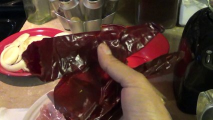 Pollo Frito En salsa De Chiles Guajillos (Deliciosa Receta Mexicana)