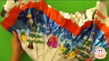 Kinder Surprise Eggs Santa Train + LARGE Christmas Egg Candy Toys Unboxing Opening & Unwra
